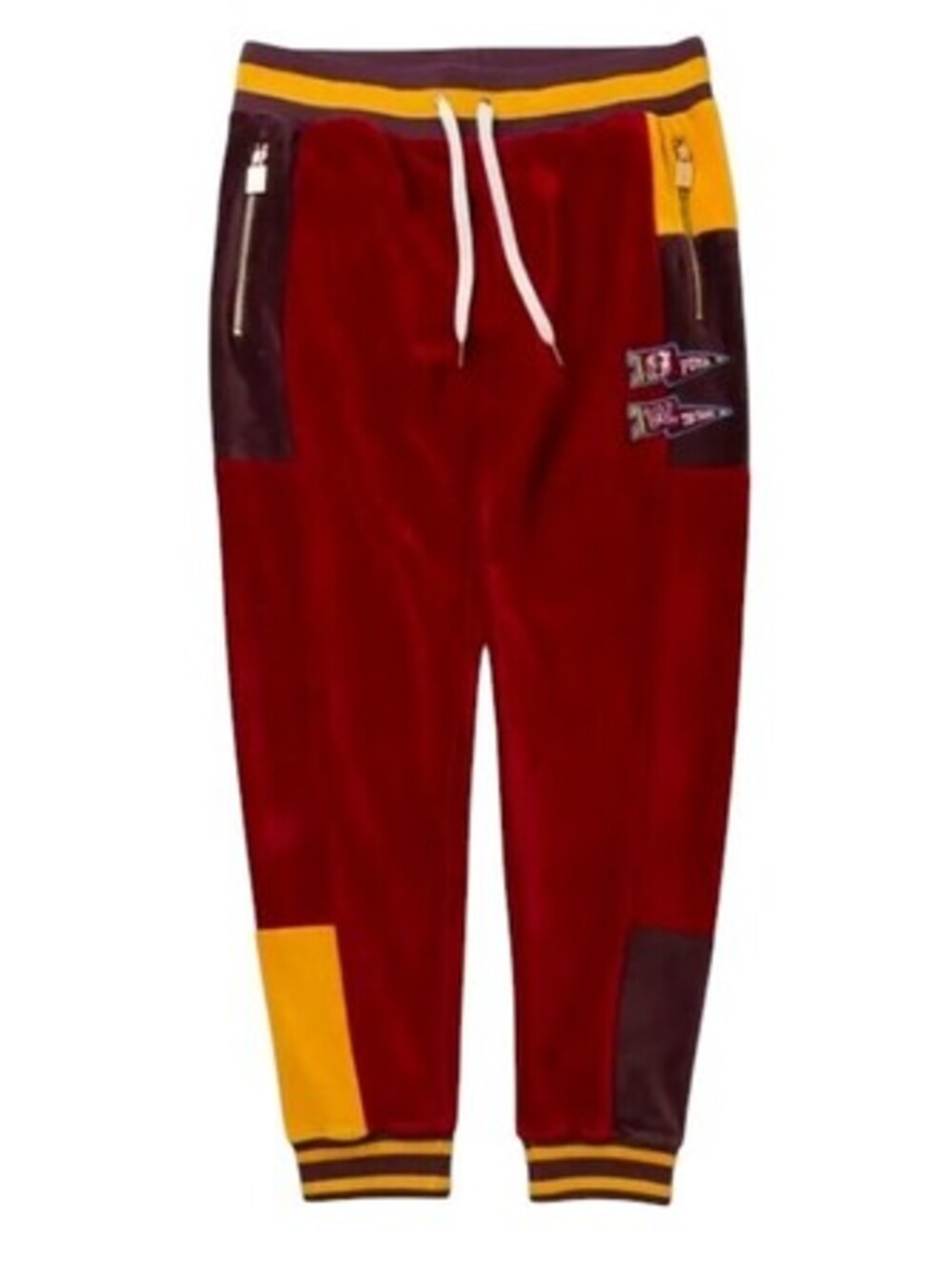 PUMA x THE YARD Velour Track Pants Intense Red 534778 01 Men's LARGE L